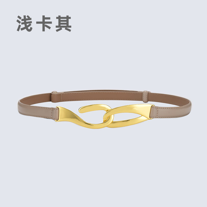 Wholesale leather belt hook buckle belt with formal wear free punch belt